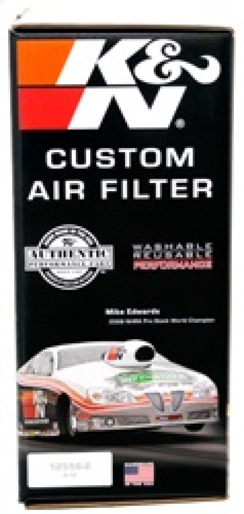 K&N Custom High-Flow Air Filter — 14in OD / 12in ID / 6in Height