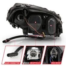 Cargar imagen en el visor de la galería, ANZO 2005-2013 Chevy Corvette Proyector Estilo Plank Switchback HL Negro Ámbar