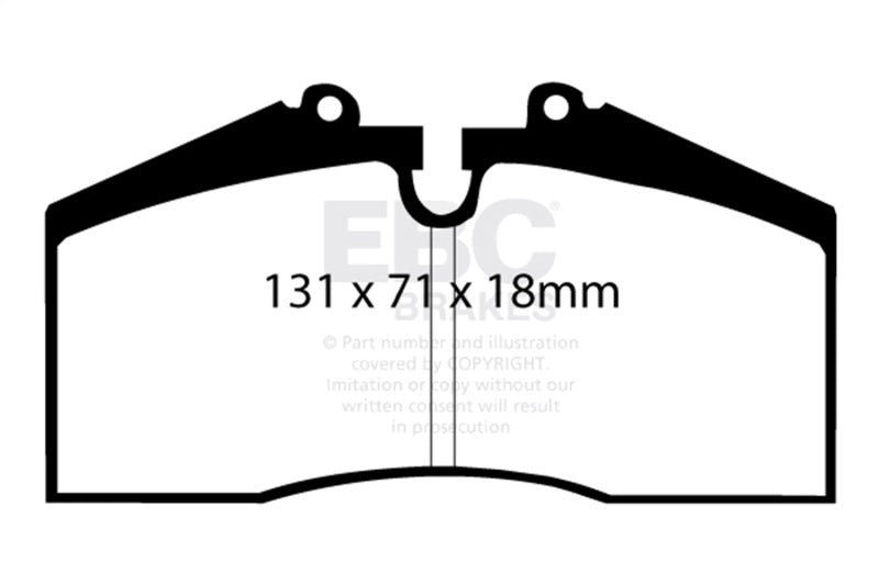 EBC 86-91 Porsche 928 5.0 Greenstuff Front Brake Pads