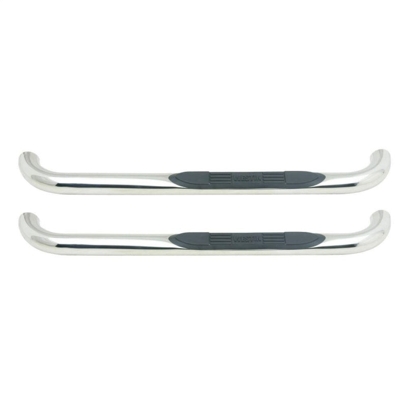 Westin E-Series 3" Nerf Step Bars — SS — Fits 2002-2008 Dodge Ram 1500 Reg Cab