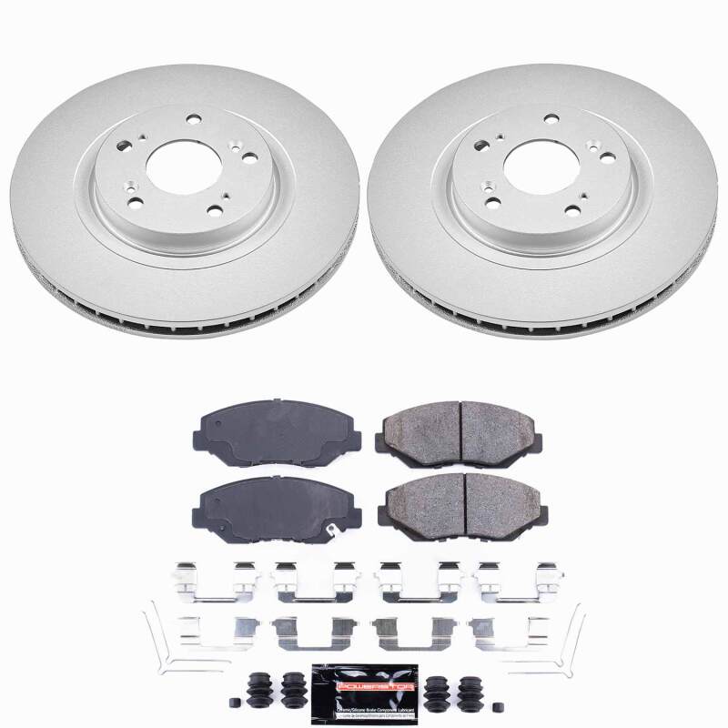 Power Stop 13-15 Acura ILX Front Z23 Coated Brake Kit