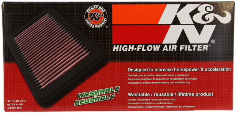 K&N 33-3142 Replacement Air Filter — Fits 2019-2022 Mercedes-Benz E350, GLC300, GLE350; 2019-2021 C300