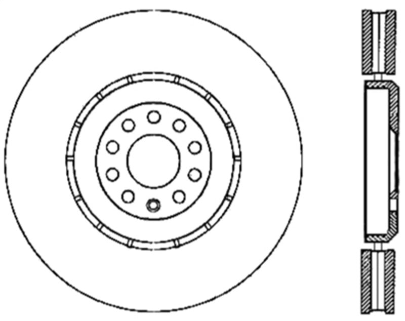 Rotor de freno deportivo ranurado y perforado StopTech