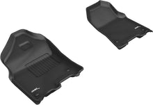 Cargar imagen en el visor de la galería, Alfombrilla de piso 3D MAXpider para Dodge Ram 1500 Crew Cab/Quad Cab 2019-2020 Kagu, primera fila, color negro