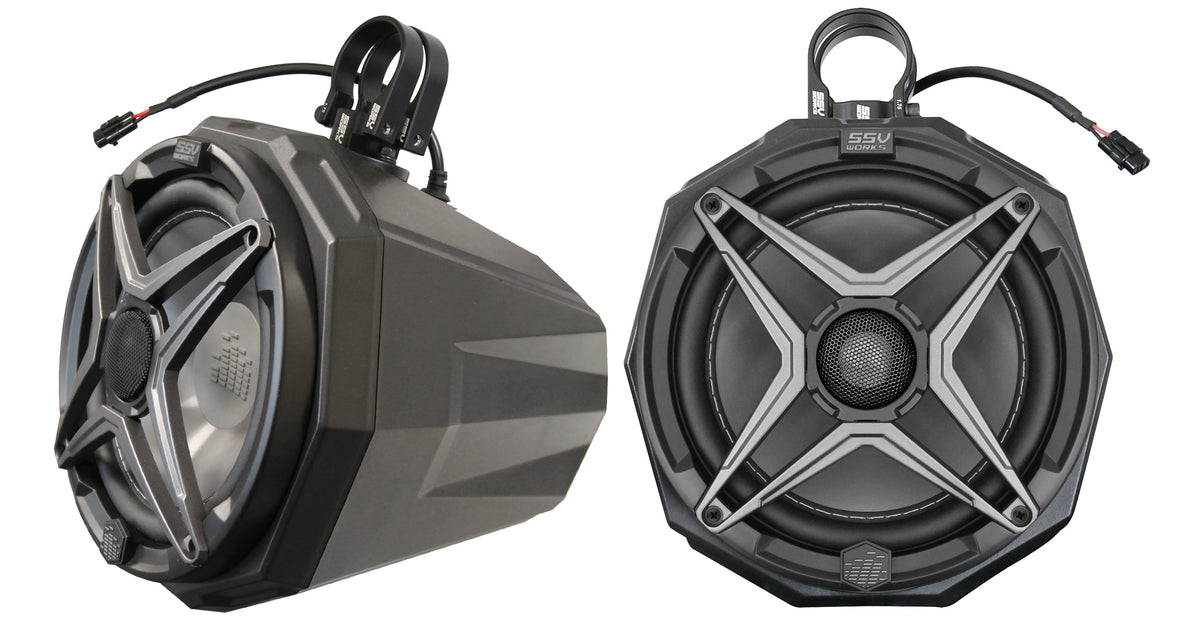 8" Cage Mount POD SSV Speaker 2.0" Roll Cage (US2-C8A-200)