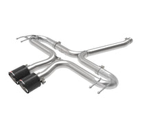 Cargar imagen en el visor de la galería, aFe Takeda 2-1/2in 304 SS Axle-Back Exhaust w/Carbon Tips 17-20 Honda Civic Sport L4-1.5L (t)