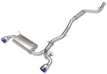 Cargar imagen en el visor de la galería, aFe POWER Takeda 2021 Toyota Supra 2.0L (t) 2.5in-3in 304 SS CB Exhaust w/ Blue Tips