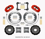 Wilwood Narrow Superlite 6R Front Hat Kit 12.88in Red 2014-2015 Mini Cooper w/Lines