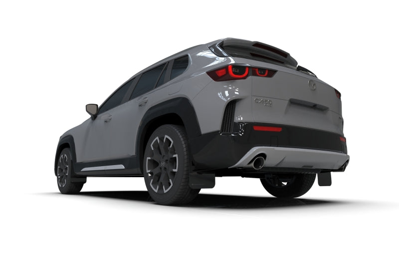 Rally Armor - 2024 Mazda CX-50 Black UR Mud Flap W/White Logo (Will Not Fit CX-5)