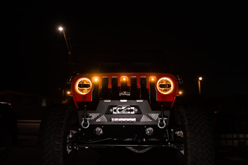 Luces de posición ámbar con parrilla Jeep JL DV8 Offroad 2018+