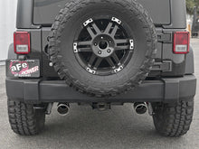 Cargar imagen en el visor de la galería, aFe Rebel Series 2.5in 409 SS Axle-Back Exhaust w/Polished Tips 07+ Jeep Wrangler (JK) V6 3.6L/3.8L