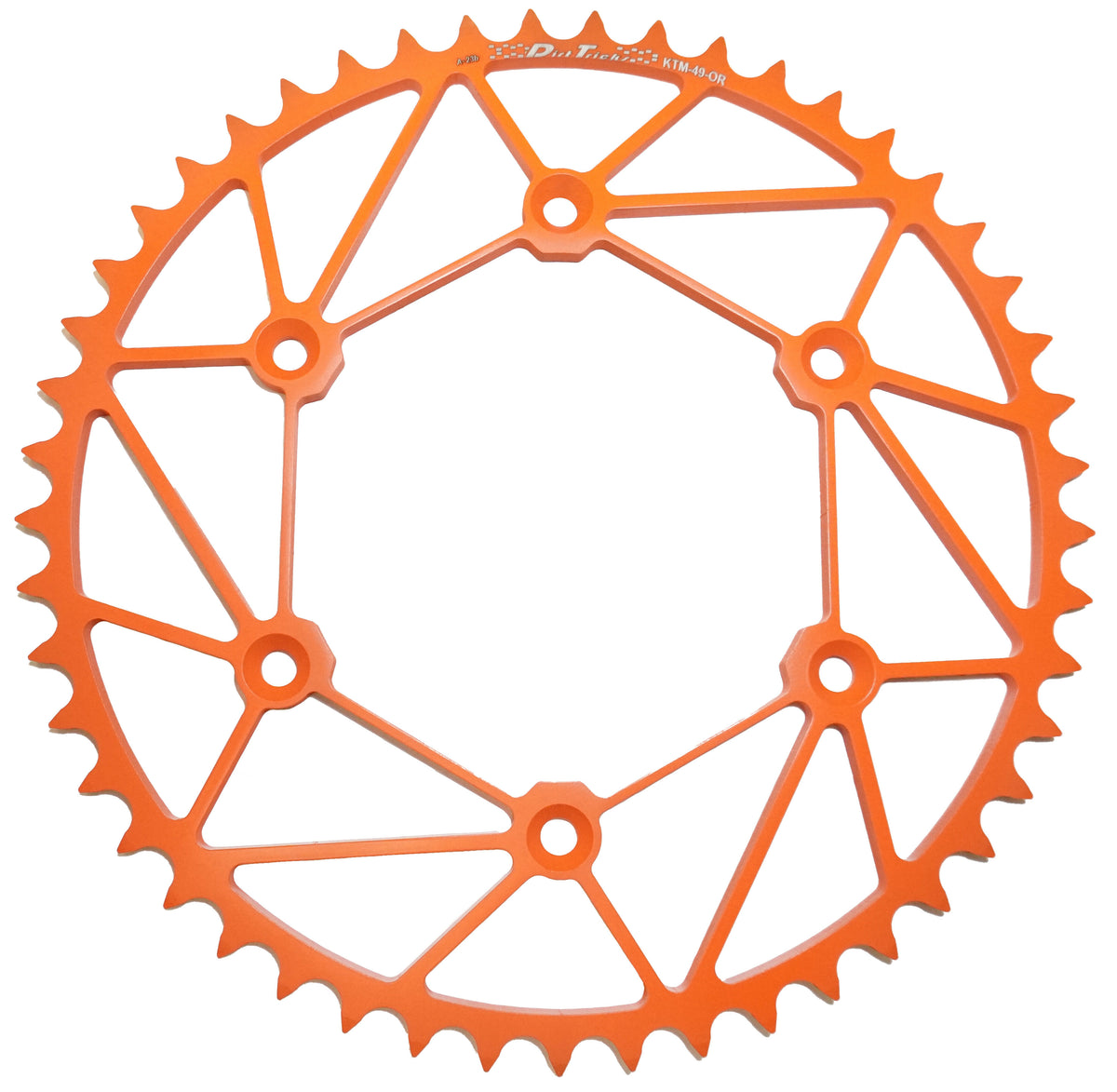 Dirt Tricks Rear Sprocket Chromoly 44T-520 Inferno KTM/HUS/GAS (KTM-44-OR)