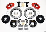 Wilwood Narrow Superlite 4R Rear P-Brk Kit 12.88in Drilled Red Chevy 12 Bolt w/ C-Clips