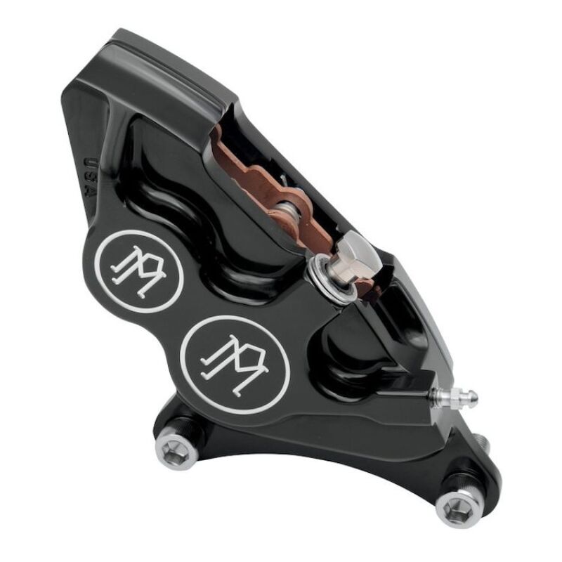 Performance Machine 137x4B Right Caliper 11.5in - Contrast Cut — Fits 1984-1988 Harley-Davidson