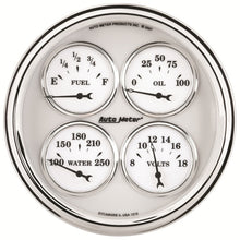 Cargar imagen en el visor de la galería, Autometer Carbon Fiber Quad Gauge 5in. 240Ohm (E) - 33Ohm (F) Electric