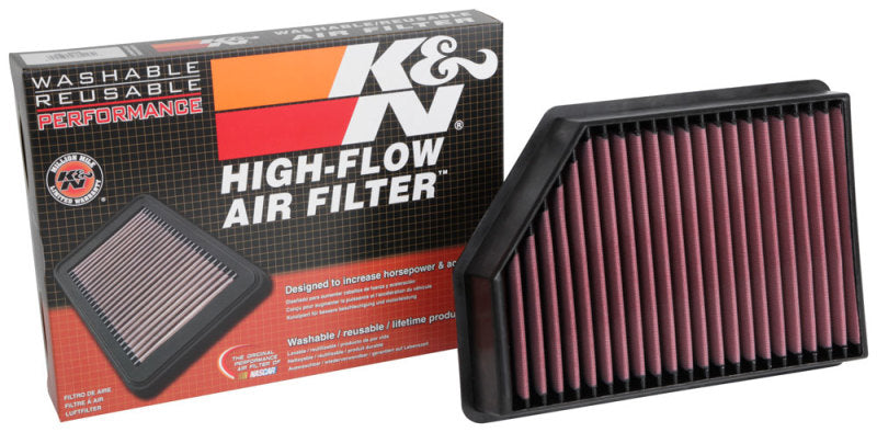K&N 33-5098 Drop-In Replacement Air Filter — Fits 2020-2026 Chevrolet Silverado 2500/3500 HD 6.6L Diesel