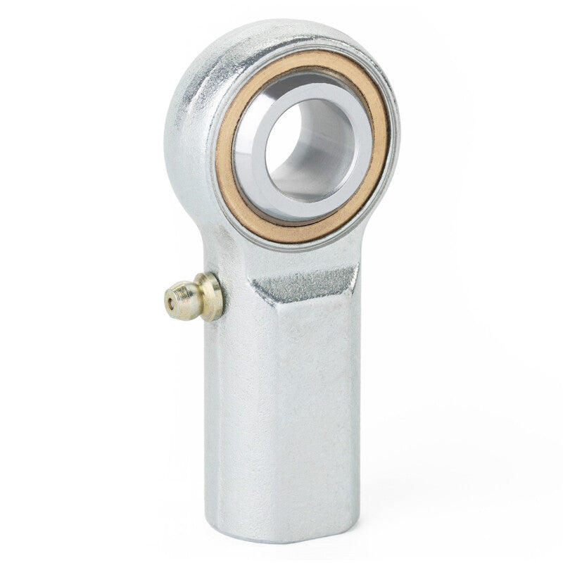 QA1 V Series 3-Pc Rod End - Female/Right Hand - .25in Bore x 1/4-28 w/Zerk - Carbon Steel
