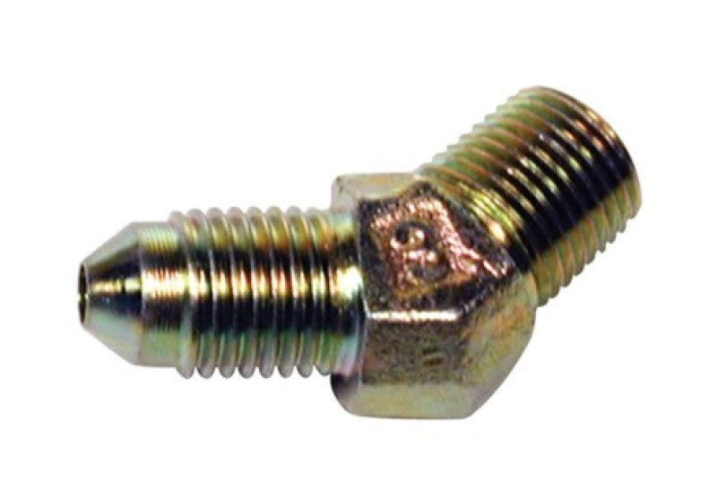 Wilwood 45 Degree Inlet Fitting -3 AN to 1/8-27 NPT Steel