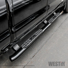 Cargar imagen en el visor de la galería, Westin 19-20 Chevrolet/GMC Silverado/Sierra 1500 Double Cab PRO TRAXX 4 Oval Nerf Step Bars - Black