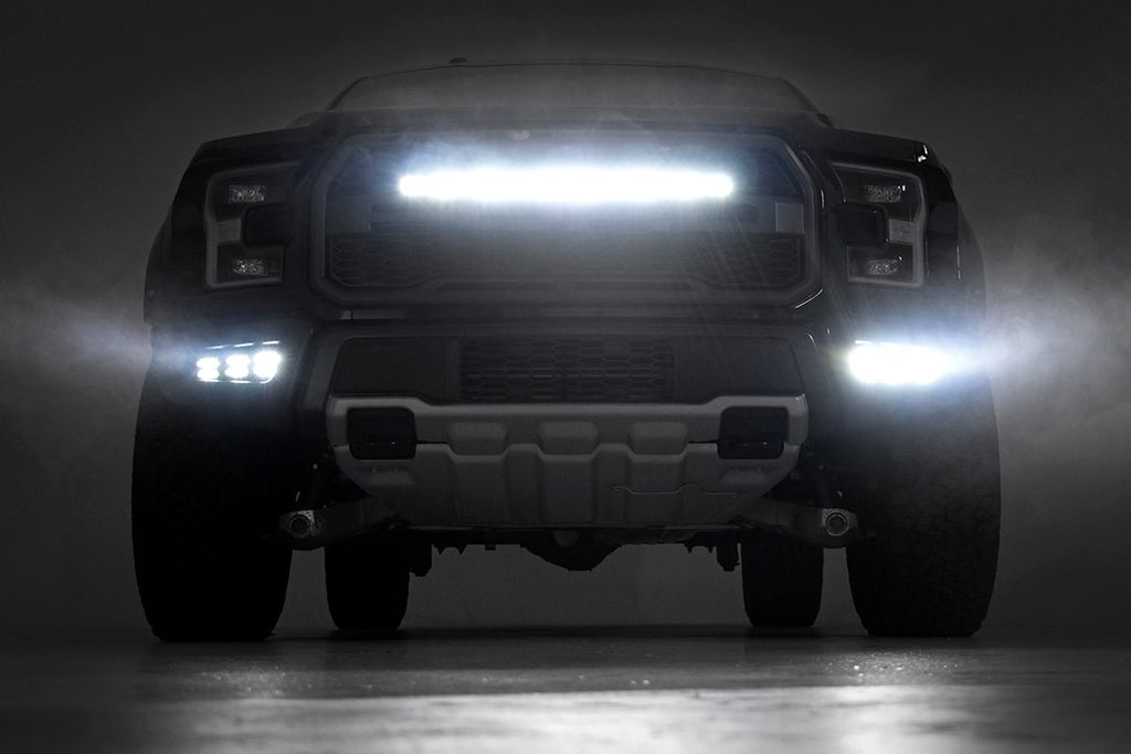 LED Light Kit | Fog Mount | Triple 2" Black Pair | Ford Raptor 4WD (17-20)