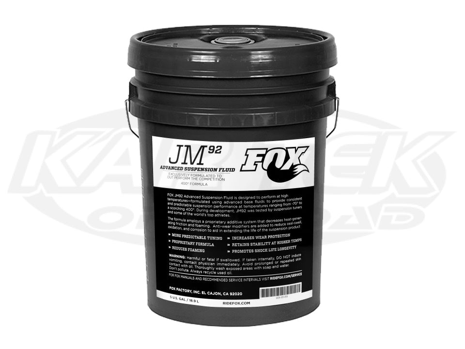 Fox JM92 Advanced Suspension Fluid - 5 Gallon