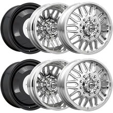 Load image into Gallery viewer, Fuel FFC66 Dually 10x225 Polished Wheels Set of 6