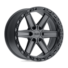 Cargar imagen en el visor de la galería, BRHDS 17X9 6X5.5 GUN-BLK-BLKLP -12MM