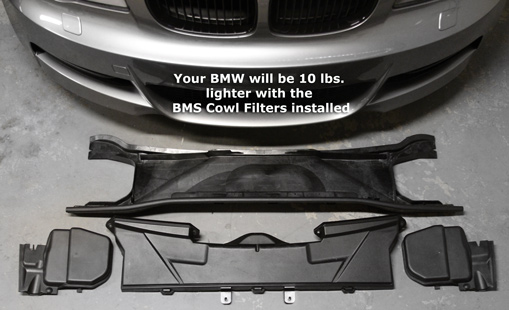 BMS Cowl Filters for BMW E9x E8x & X1 - view 2