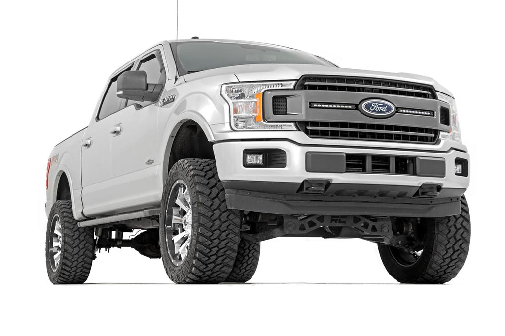 LED Light Kit | Grille Mount | 10" Black Slimline Pair | Ford F-150 (18-20)