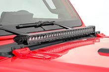 Cargar imagen en el visor de la galería, LED Light Kit | Hood Mount | 30&quot; Black Single Row | Jeep Gladiator JT/Wrangler JL (18-24)