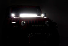 Cargar imagen en el visor de la galería, LED Light Kit | Hood Mount | 30&quot; Black Single Row | Jeep Gladiator JT/Wrangler JL (18-24)