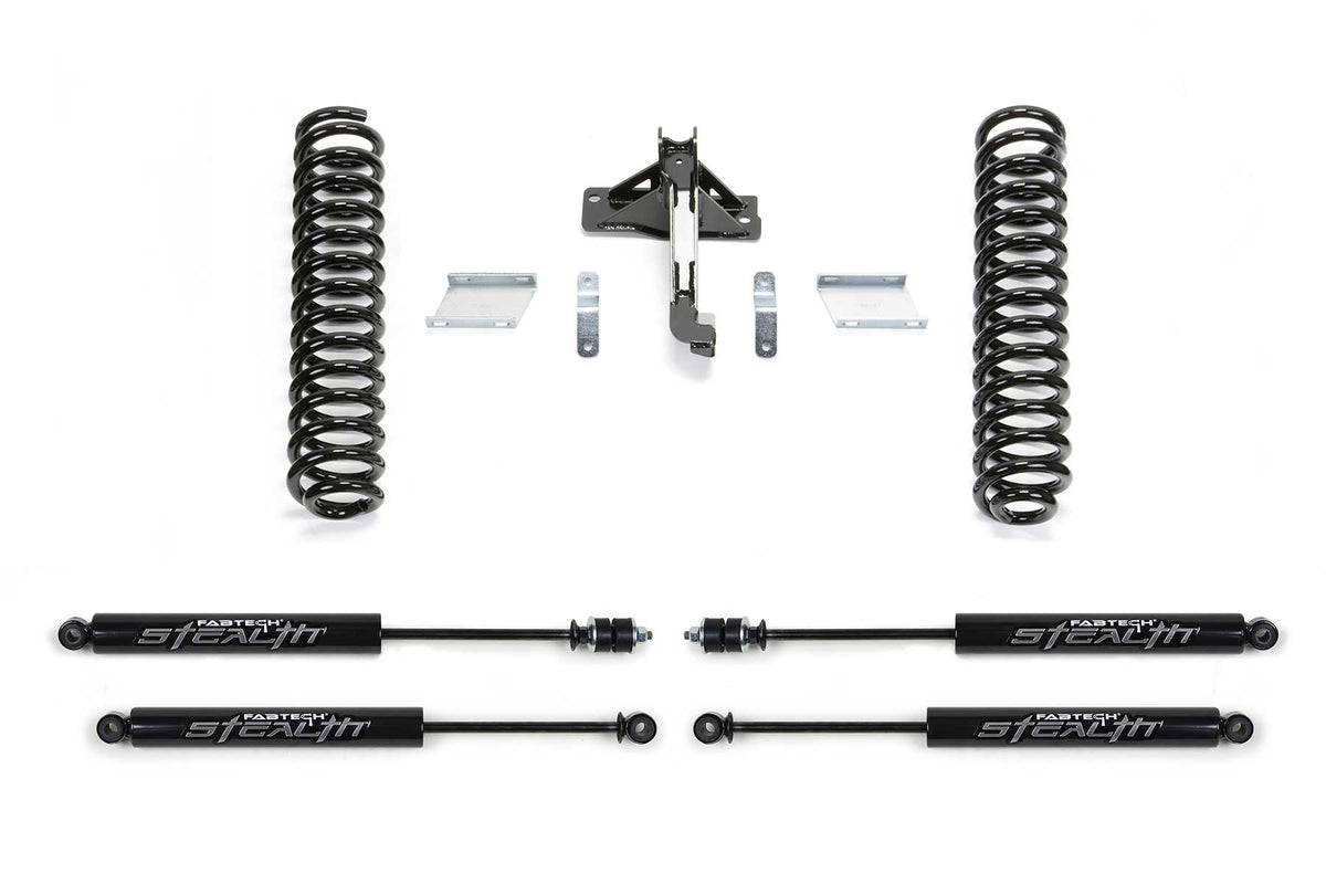 Fabtech 17-23 Ford F250/F350 4WD Diesel 2.5in Budget Coil Kit w/Stealth