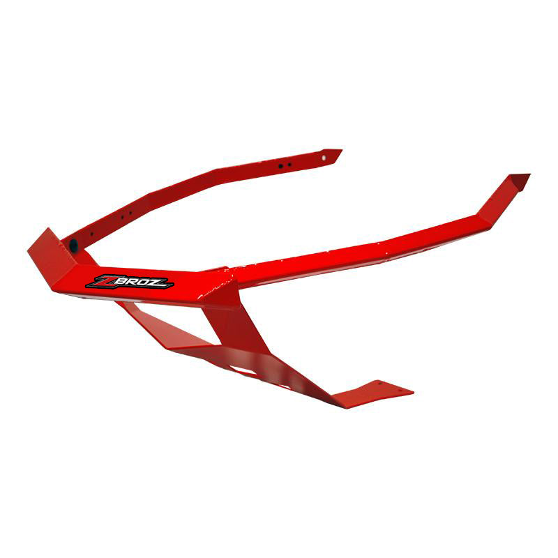 Z Broz Racing Front Bumper — Fits BRP Lynx 2017-2023 Red