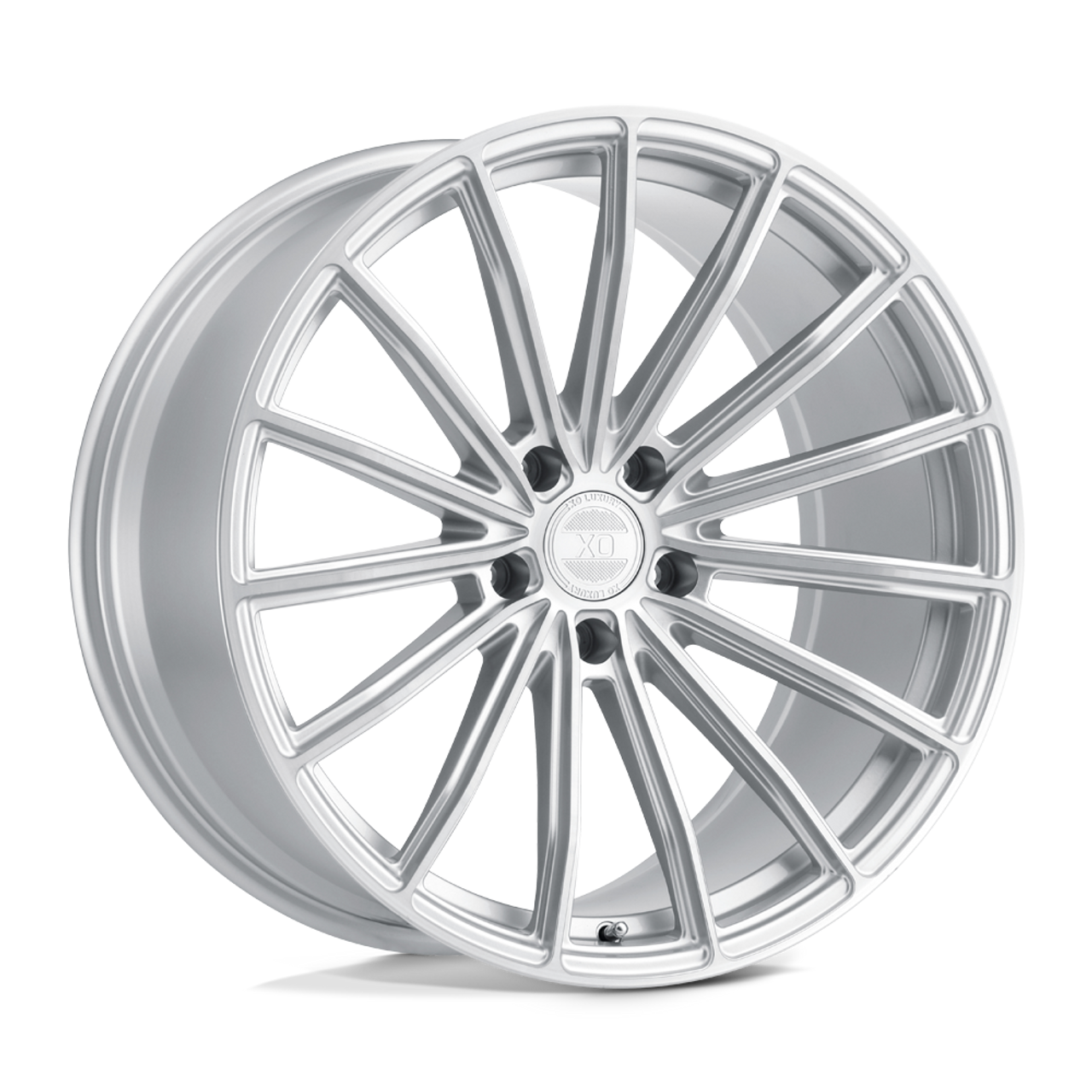 XO Wheels XOLDN 22X9 5X115 SLV BRSH-FC 15MM