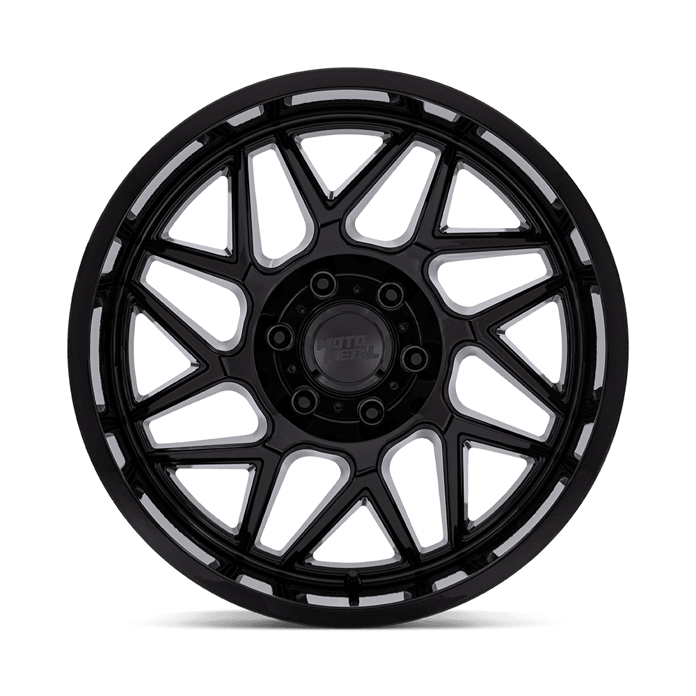 Moto Metal MO812 Turbine 20x9 8x170 Gloss Black Wheel — Fits Ford Super Duty