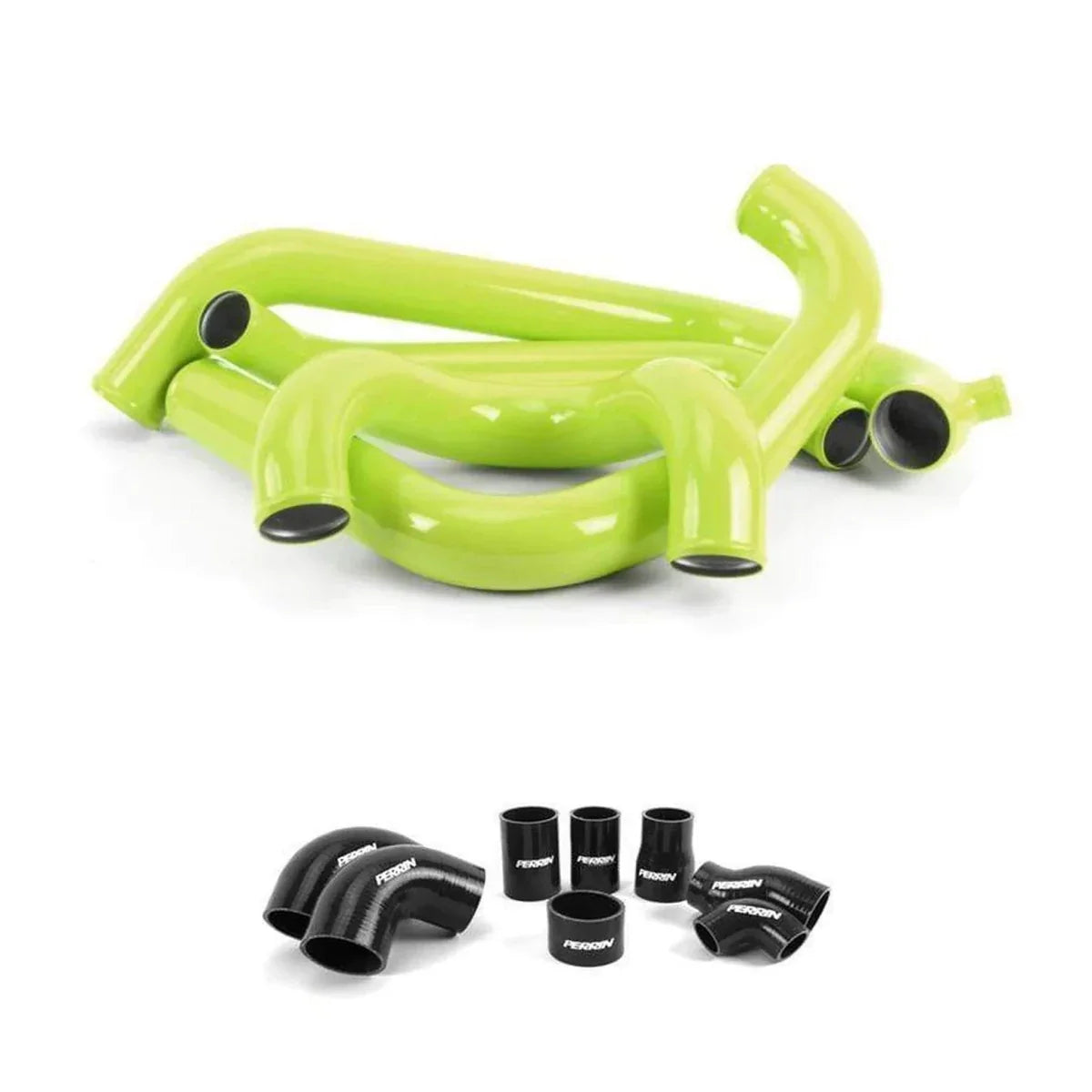 Perrin Boost Tubes w/ Black Couplers — Fits 2015-2021 Subaru STI