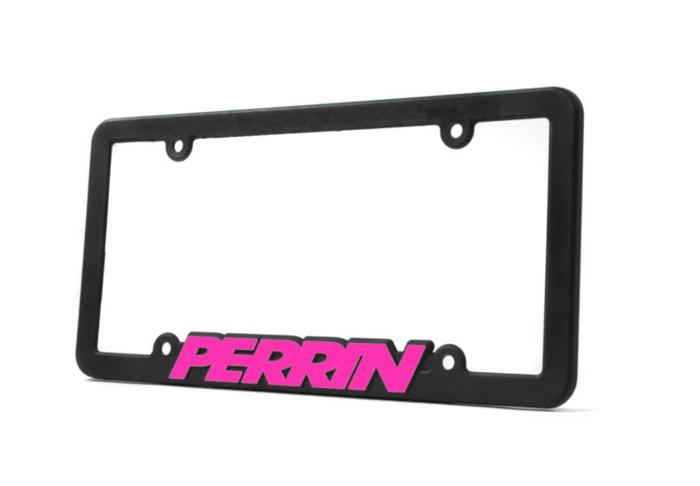 Perrin Performance License Plate Frame w/ Hyper Pink Lettering