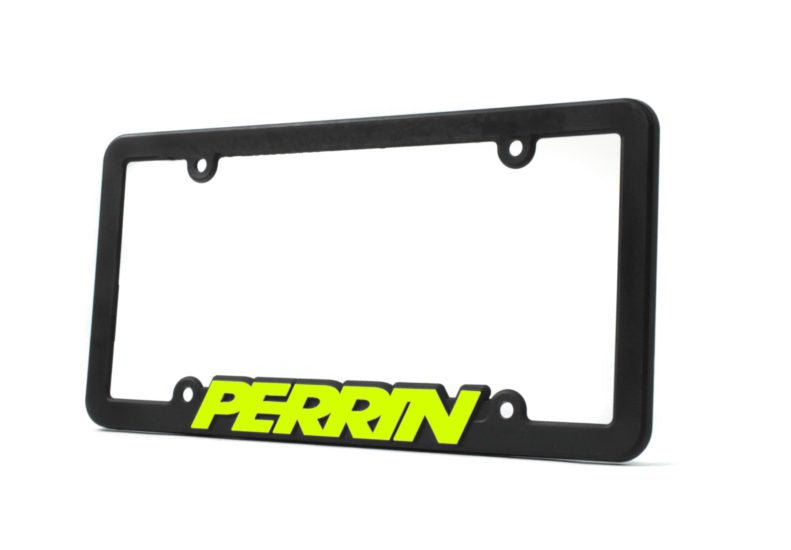 Perrin Performance Neon Yellow Lettering License Plate Frame