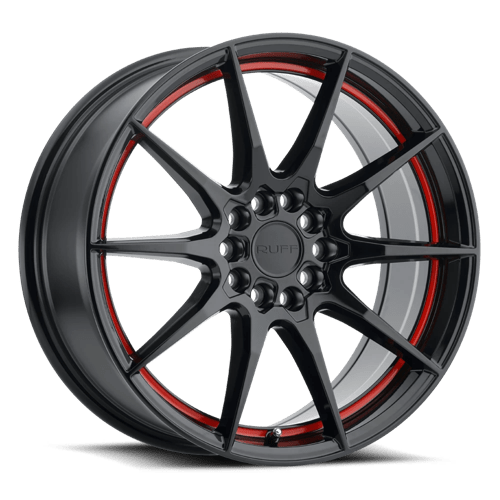 RUSPD 18X8 5X100/4.5 G-BK RED 38MM