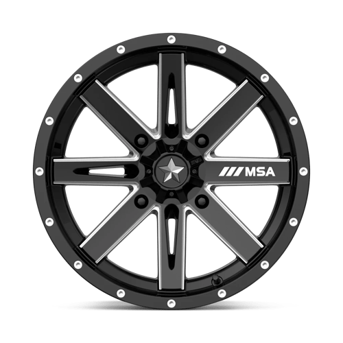 MSA MA41 18X7 4X137 G-BLK MILL 10MM