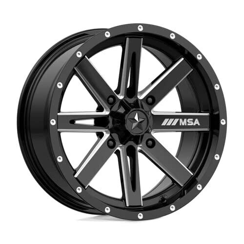 MSA MA41 14X7 4X110 G-BLK MILL 10MM