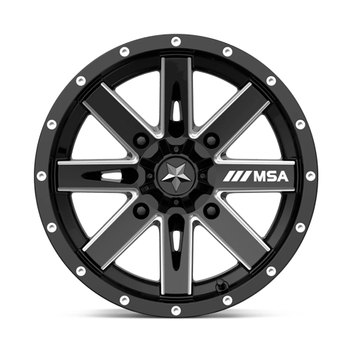 MSA MA41 14X7 4X110 G-BLK MILL 10MM