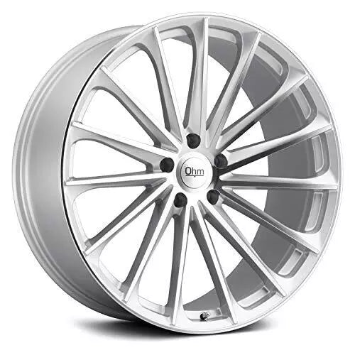 Ohm Proton 22x9 Flow Formed Wheel Silver Mirror Face 5x120 — Fits Tesla Model X