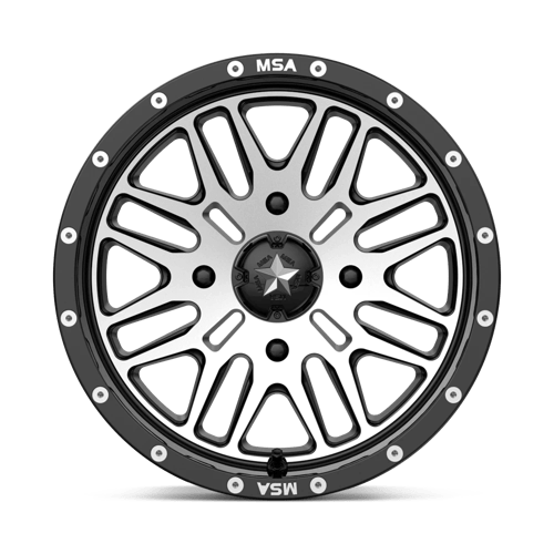 MSA MA38 14X7 4X110 G-BLK MACH 10MM