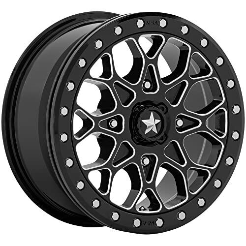 MSA MA48 15X6 4X110 G-BLK-MILL BLK-RG 38MM