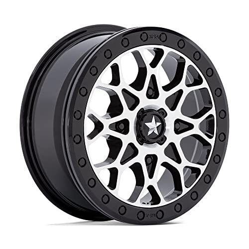 MSA MA48 15X6 4X110 G-BLK-MACH BLK-RG 38MM