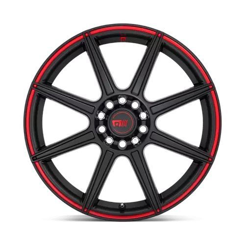 Motegi MR142 18X8 5X4.5/120 S-BLK RED 45MM