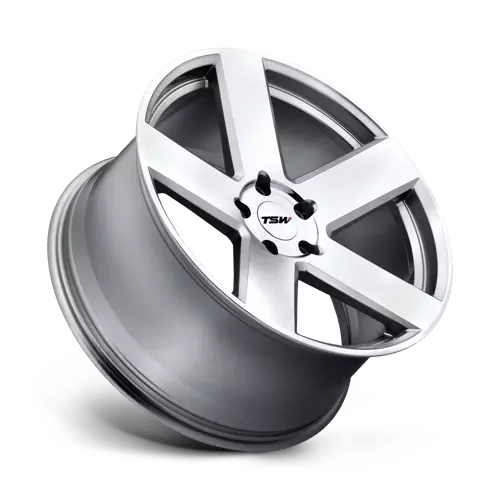 TSW Alloy Wheels TWBRS 18X8.5 5X4.5 SLV MIR FACE 40MM