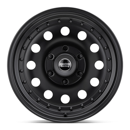 American Racing AR62 15X8 5X4.75 S-BLK -19MM