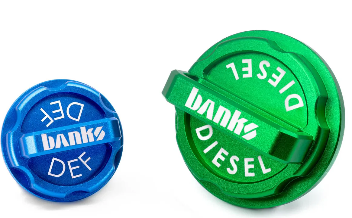 Banks Power 19-23 RAM 1500 3.0L Revolver Billet Diesel and DEF Fuel Cap